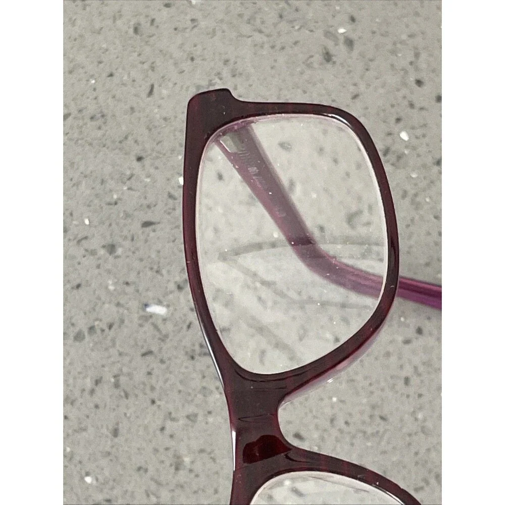 Lagino ET3824 Eyeglasses Frames ONLY 47-17-130 - Italy purple full rim rectangle